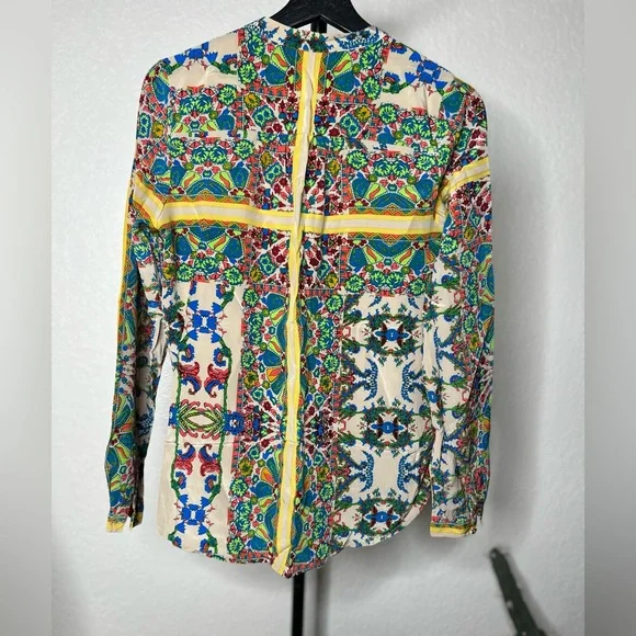 Twelfth Street by Cynthia Vincent 100% Silk Multicolor Blouse - Picture 2 of 7